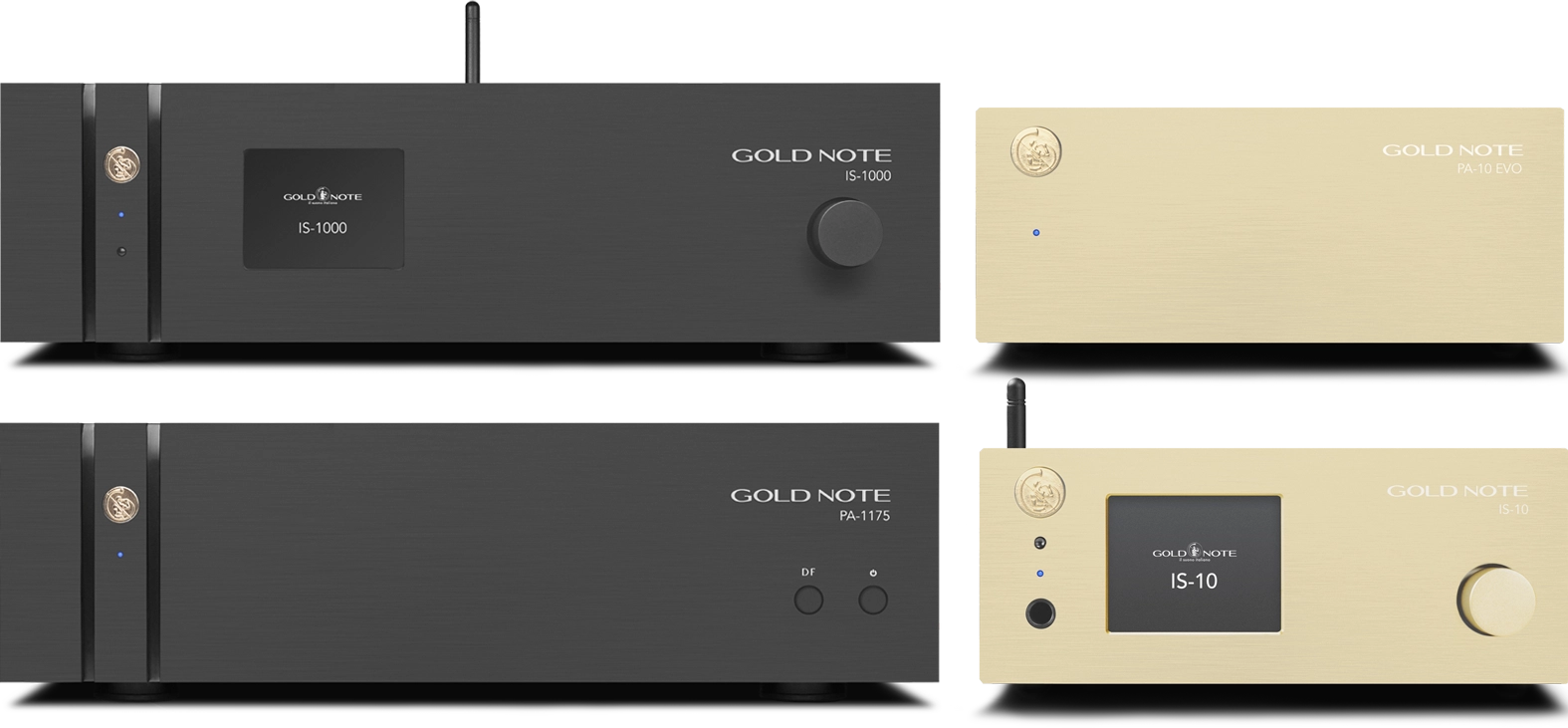 Amplificatori gold note mobile IS-1000 MKII DELUXE, IS-10, PA-10 EVO, PA-1175 MKII